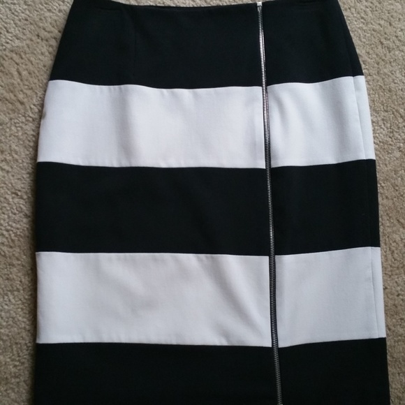 Nine West Dresses & Skirts - #39 Nine West Black & White Stripe Pencil Skirt